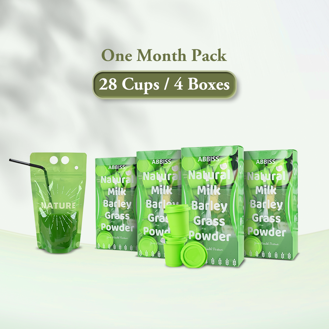 FlexGo Milk-Enhanced Barley Green Drink | Your Daily Natural Energy Boost - 7 Pack